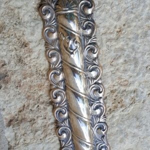 silver mezuzah case