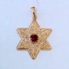 star of david gold necklace for women,