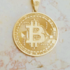 gold bitcoin necklace