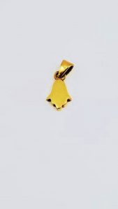 Gold Gefüllte Hamsa Halskette-Hand Der Fatima Auge Charm-Hamsa